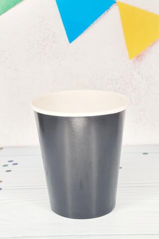 Siyah Karton Bardak 8oz 8 li