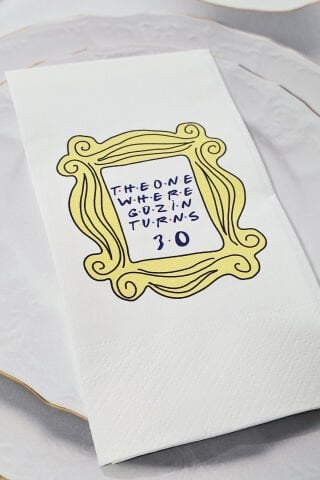 Friends Konsept Çerçeveli Baskılı Peçete