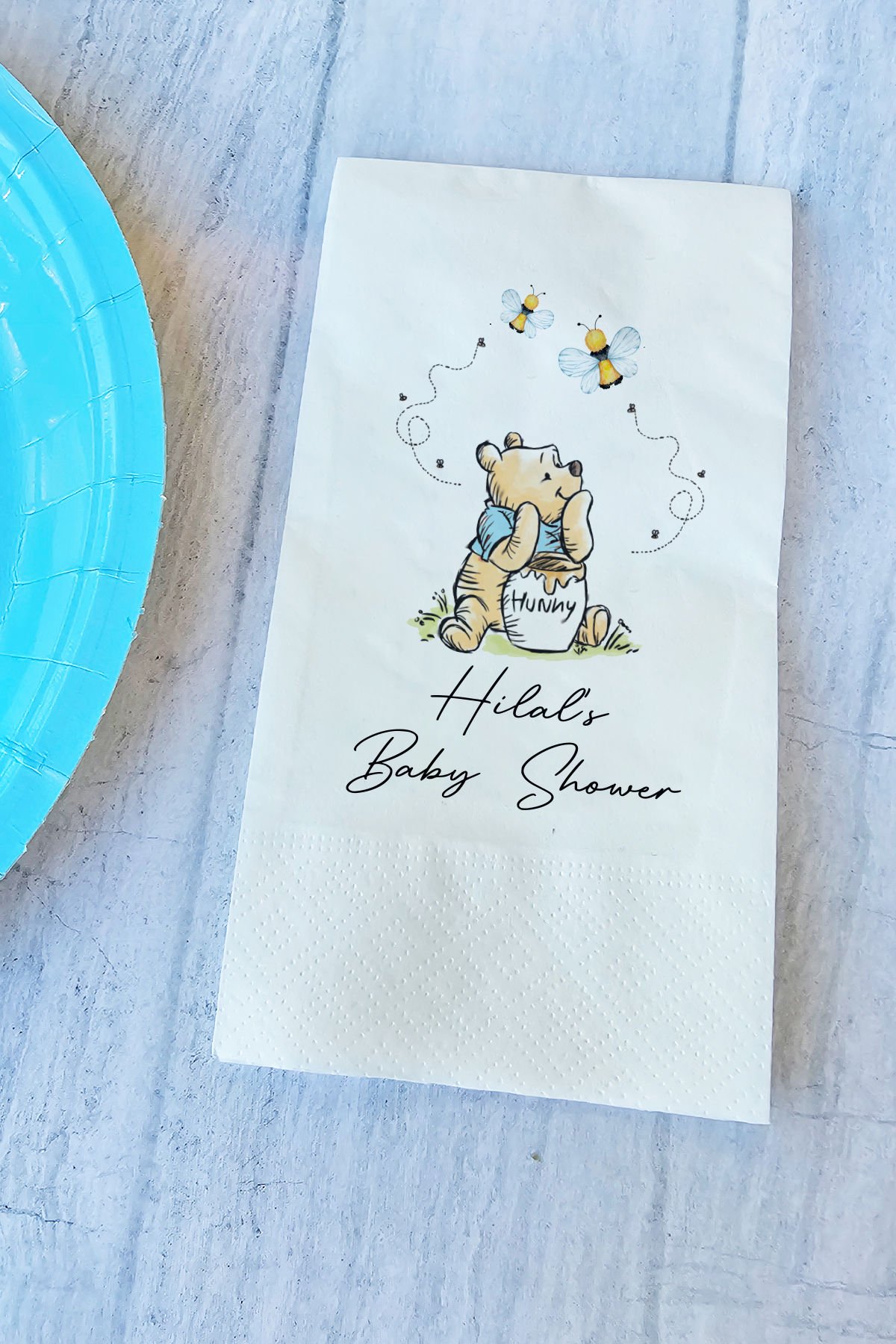 Kişiye Özel Winnie the Pooh Konsept Peçete