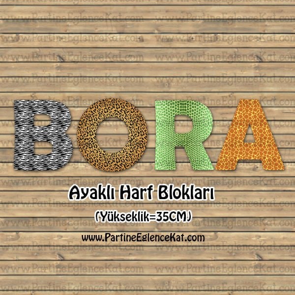 Safari Konsept Ayaklı Harf Blokları