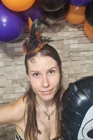 Cadılar Bayramı Tacı Turuncu Şapkalı Çiçekli Halloween Saç Aksesuarı Taç