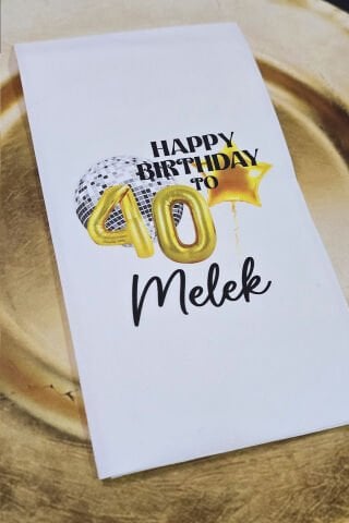 Disko Konsept Yaş Balonlu Konsept Baskılı Peçete