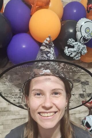 Cadılar Bayramı Şapkası Tül GÜMÜŞ Desenli Halloween Şapkası