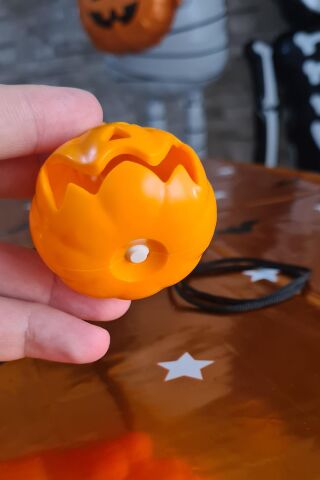 Halloween Işıklı Balkabağı Kolye Cadılar Bayramı Bal Kabağı Kolyesi Işıklı