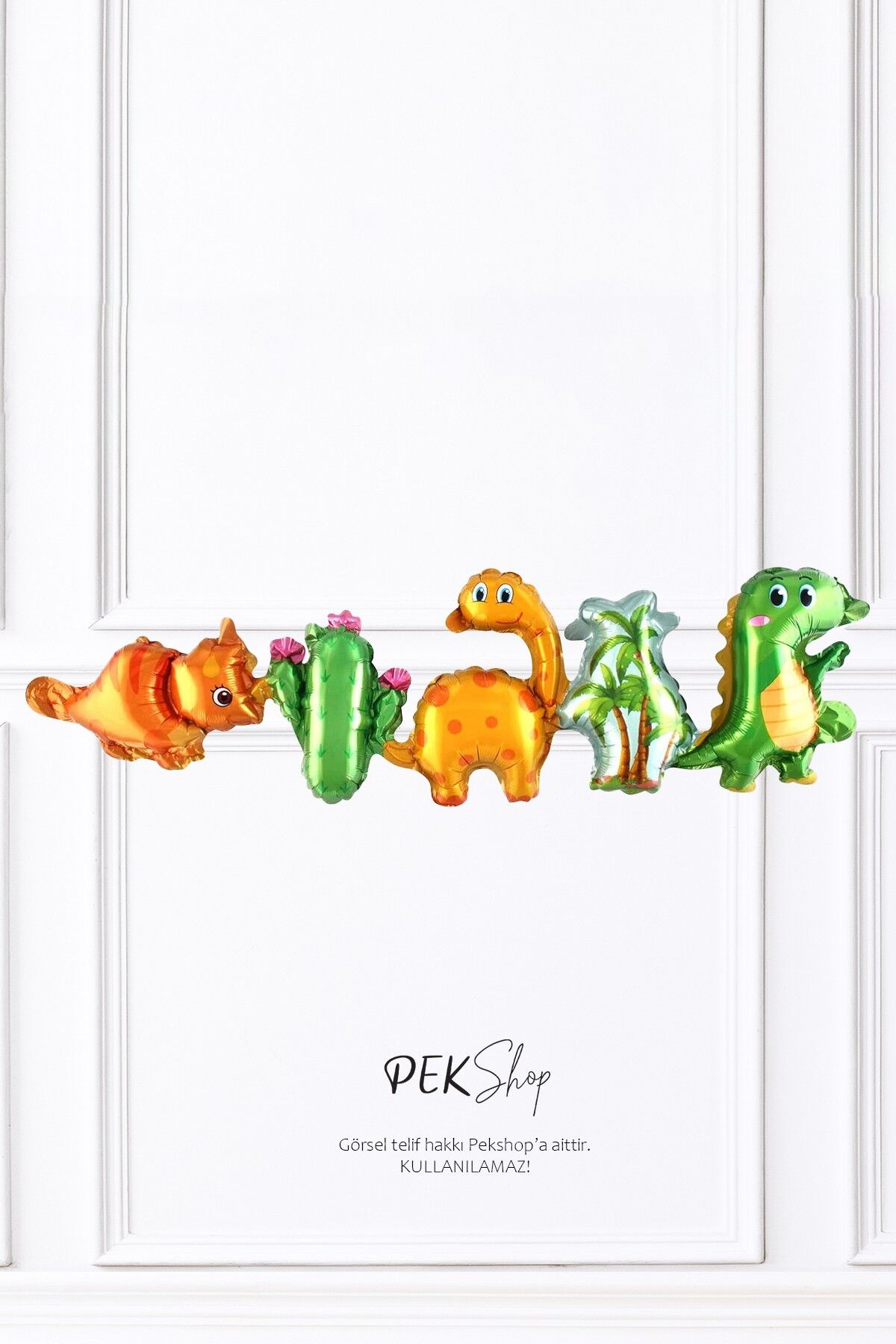 Dinazor Tema Birleşik Folyo Balon