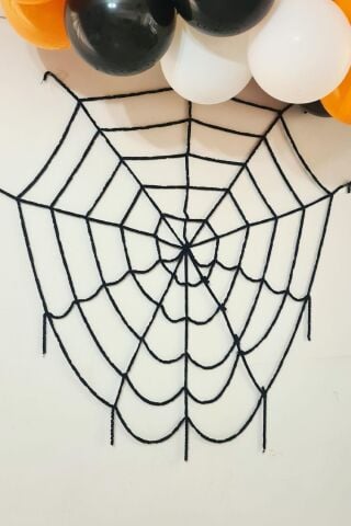Halloween Örümcek Ağı 150 cm Siyah Örümcek Ağı Cadılar Bayramı Süsü