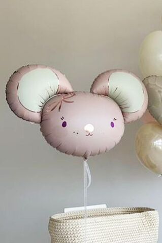 Sevimli Fare Kafası Folyo Balon 68cm