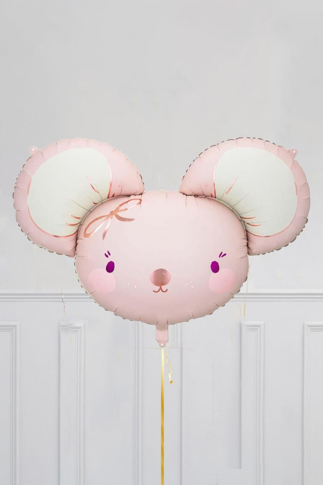 Sevimli Fare Kafası Folyo Balon 68cm