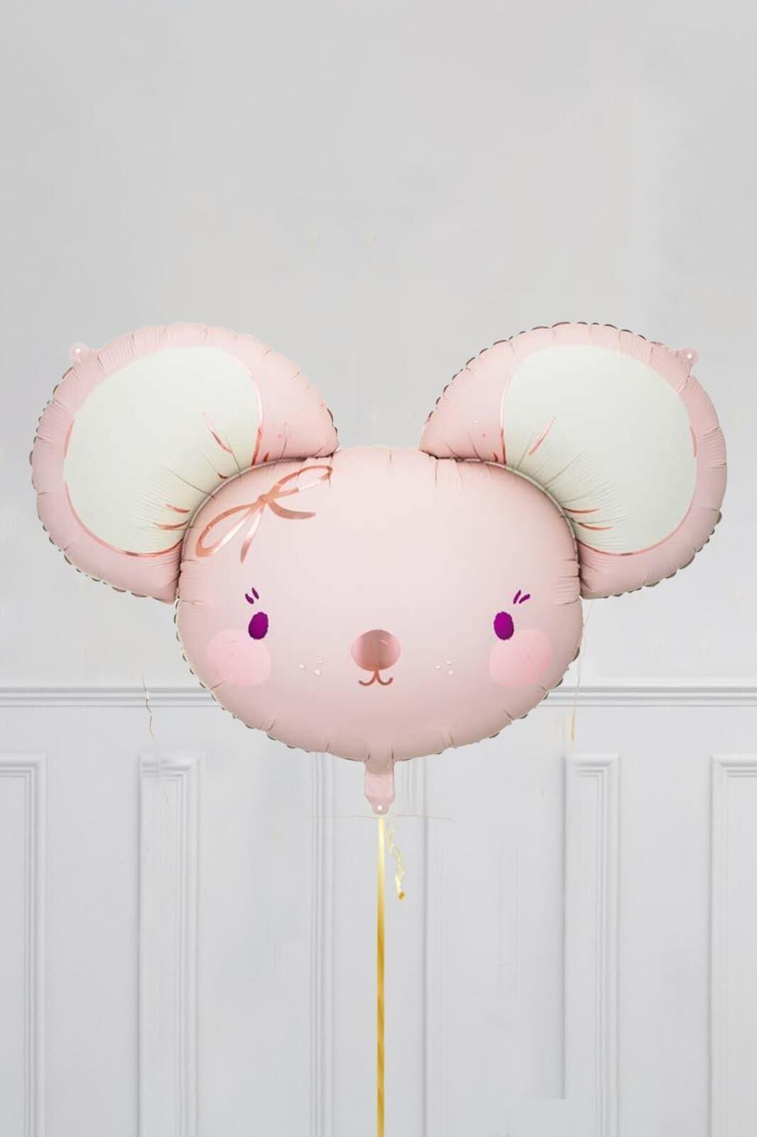 Sevimli Fare Kafası Folyo Balon 68cm