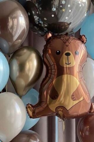 Ayıcık Folyo Balon Ayı Şekilli Balon 60cm