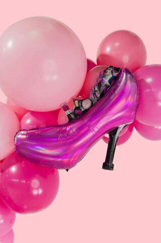 Stiletto Ayakkabı Balon Topuklu Ayakkabı Şekilli Folyo Balon 84cm