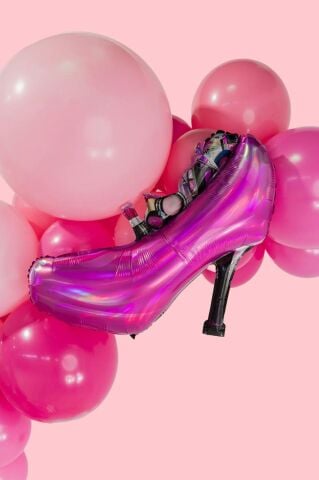 Stiletto Ayakkabı Balon Topuklu Ayakkabı Şekilli Folyo Balon 84cm