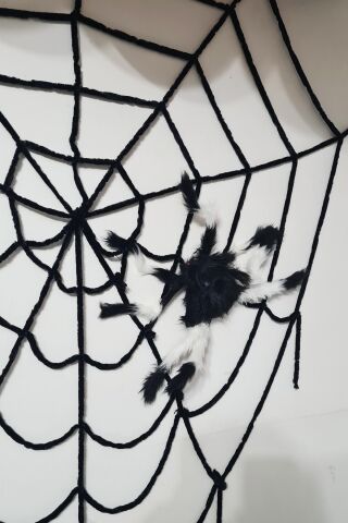 Halloween Parti Balon Süsleme Seti Örümcek Ağı ve Örümcekli Cadılar Bayramı Süsleme Seti