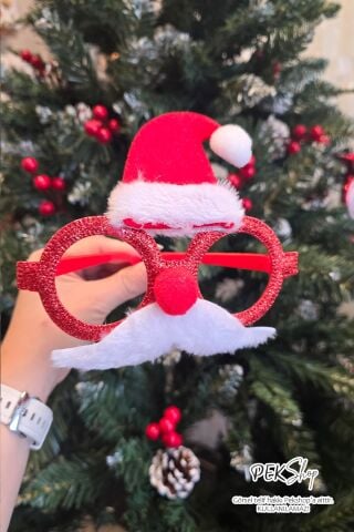 Yılbaşı Neol Baba Gözlüğü Bıyıklı Şapkalı Yılbaşı Parti Gözlüğü Lüks