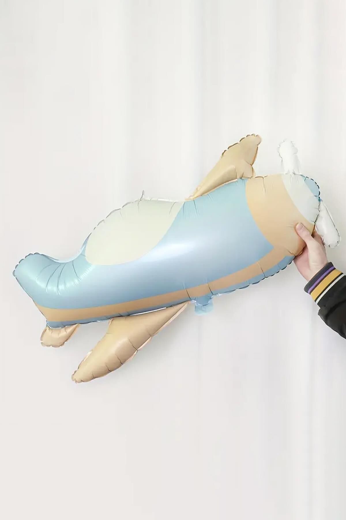 Retro Bohem Uçak Folyo Balon