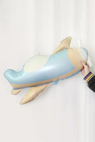 Retro Bohem Uçak Folyo Balon