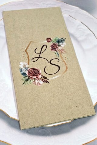 Bohem Konsept Baş Harf Konsept Kraft Peçete