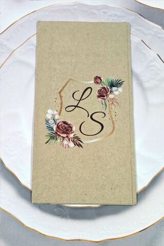 Bohem Konsept Baş Harf Konsept Kraft Peçete