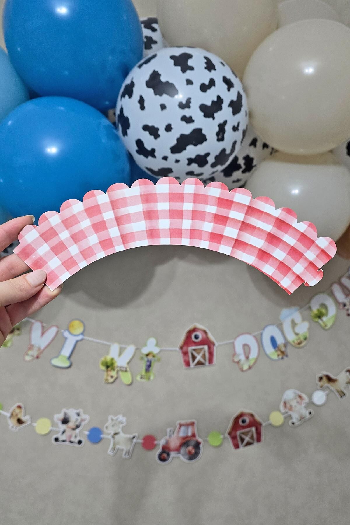 Çiftlik Konsept Cupcake Sargısı 10'lu