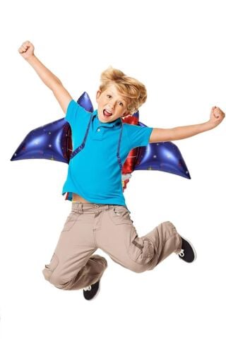 Roket Kanatları Folyo Balon İple Bağlanabilir Sırta Takılan Roket Folyo Balon