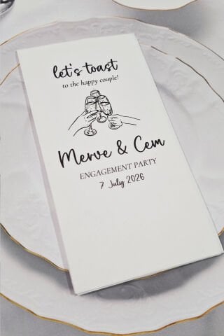 Let's Toast Konsept Baskılı Peçete