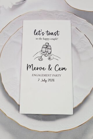 Let's Toast Konsept Baskılı Peçete