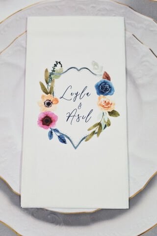 Asil Çiçekler Konsept Baskılı Peçete