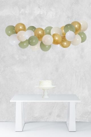 Okaliptus Konsept Balon Zinciri Parti Balon Seti 42 Parça