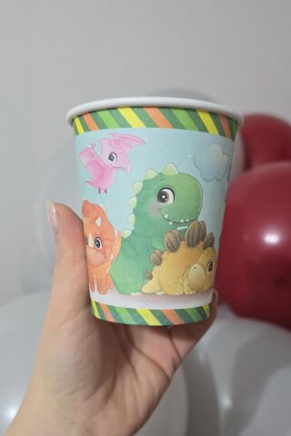 Dinazor Konsept Karton Bardak 8li