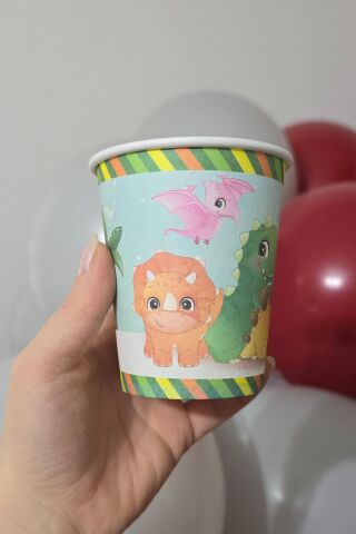 Dinazor Konsept Karton Bardak 8li