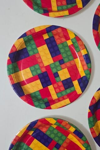 Renkli Bloklar Karton Tabak 8 li Paket