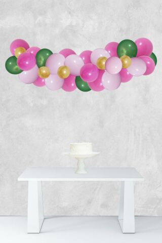 Aloha Konsept Balon Zinciri Aloha Tema Parti Balon Seti 42 Parça