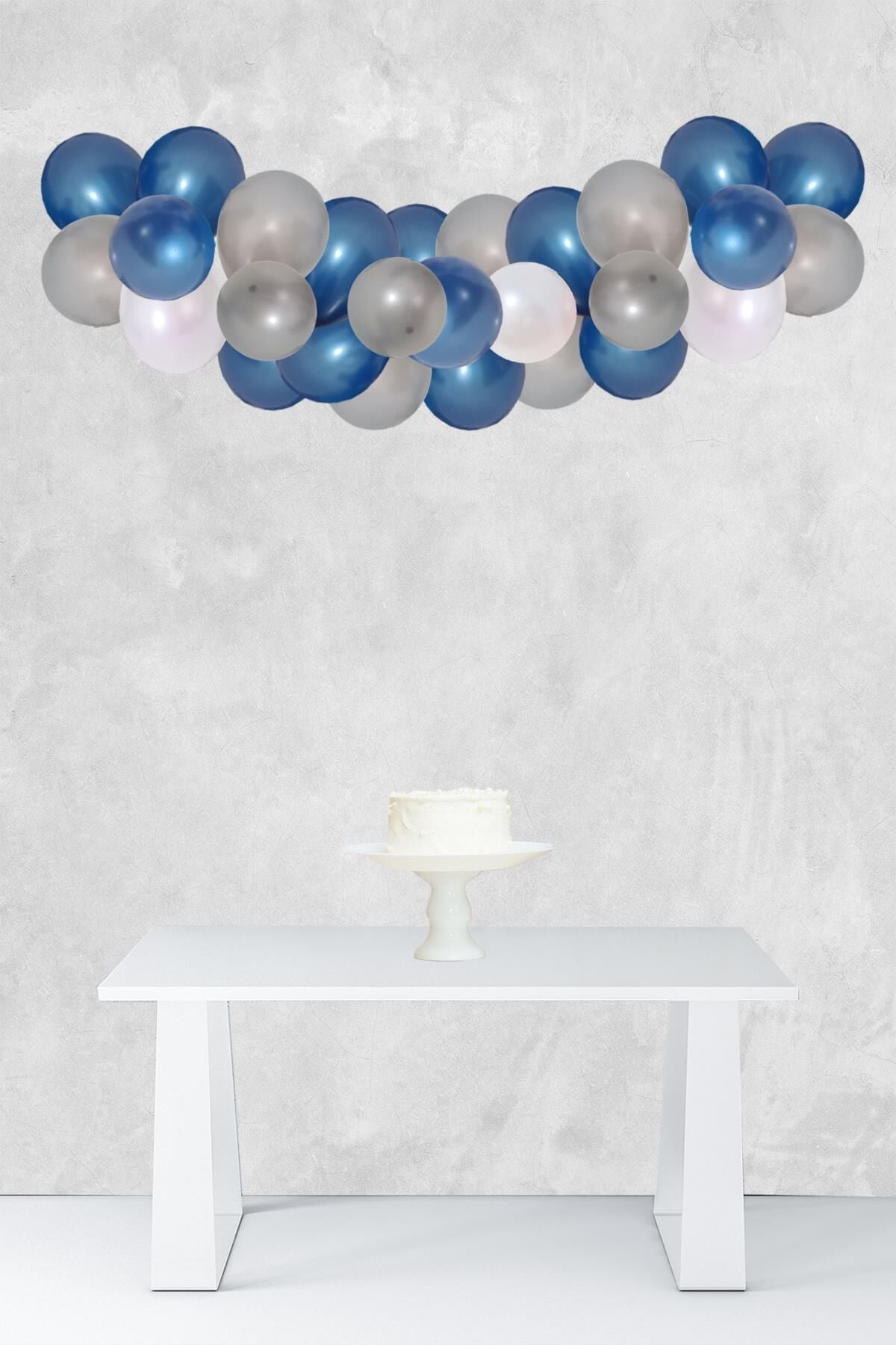 Galaksi Konsept Balon Zinciri Uzay Tema Parti Balon Seti 47 Parça