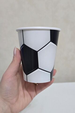 Futbol Tema Karton Bardak 8li