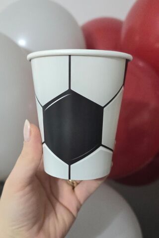 Futbol Tema Karton Bardak 8li