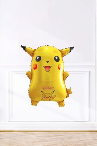 Pikachu Folyo Balon Pokemon Temalı Doğum Günü Süsleri
