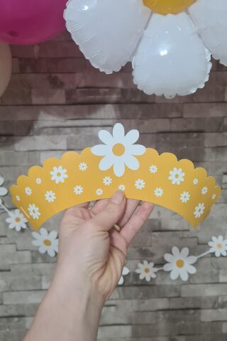 Papatya Konsepti Cupcake Sargısı 10'lu