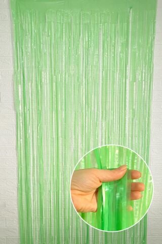 Retro Yeşil Fon Perdesi 100x200 cm Arka Fon Kapı Perde Retro