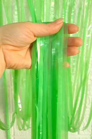 Retro Yeşil Fon Perdesi 100x200 cm Arka Fon Kapı Perde Retro