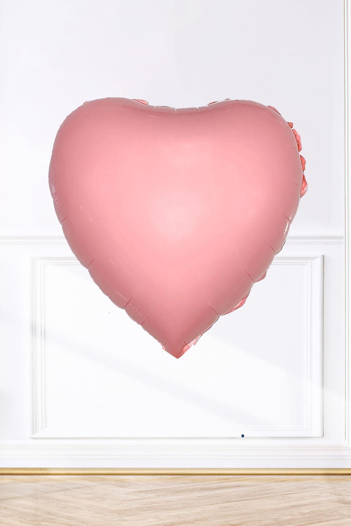 Pembe Kalp Folyo Balon 18inç 45cm Pembe Renk Balon