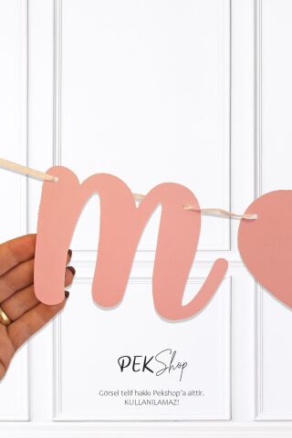 Pembe 6 Months ve Fiyonklar Banner Seti 6 Aylık Yarım Yaş Parti Süsleri Seti