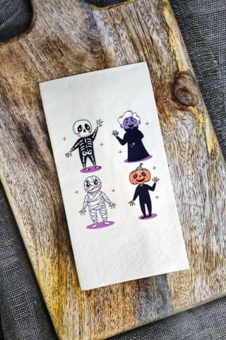 Halloween Peçetesi Cadılar Bayramı Tema Karakter Baskılı Peçete 20li