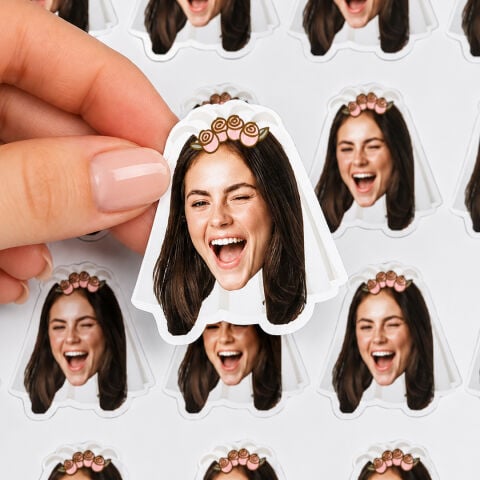Fotoğraflı Bride Etiket / Sticker (20adettir)
