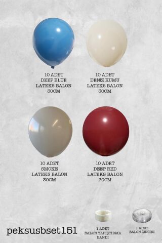 Sirk Konsept Doğum Günü Balon Zinciri Seti