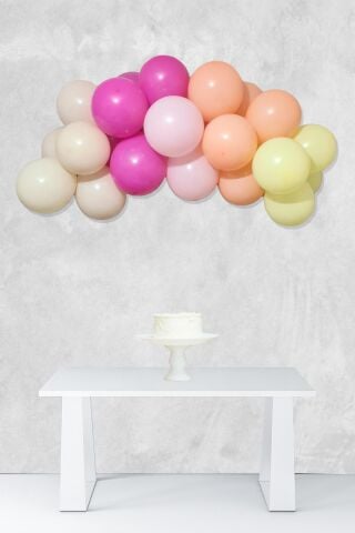 Papatya Tema Balon Zinciri Mini 27 Parça