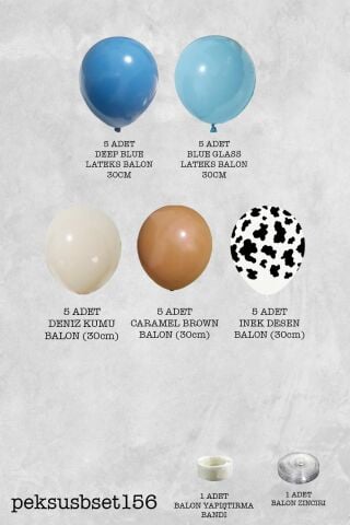 Çiftlik Konsept Doğum Günü Balon Zinciri Seti