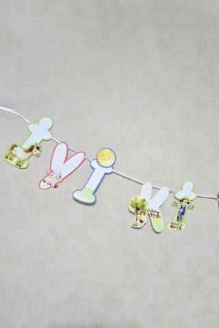 Çiftlik Konsept Bannerlı Çiftlik Hayvanları Panolu Doğum Günü Balon Zinciri Seti
