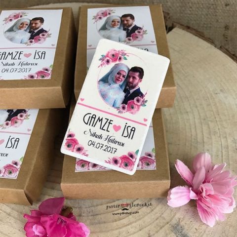 Fotoğraf Baskılı Doğal Taş Magnet Kutusuz