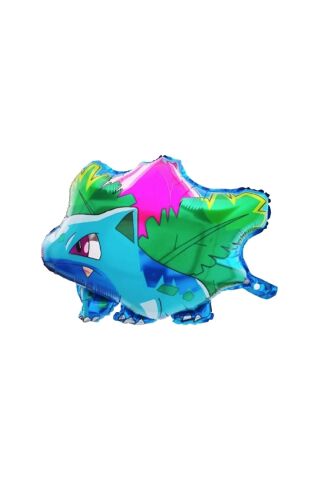 Bulbasaur Folyo Balon Pokemon Temalı Doğum Günü Süsleri