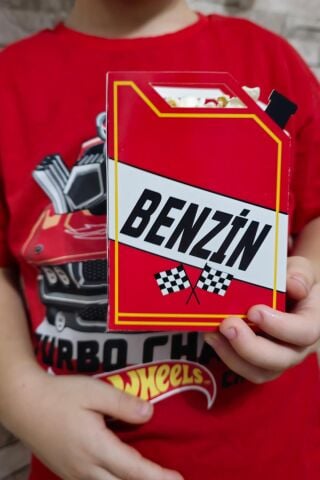 Yarış Konsept Popcorn Kutusu 8 Li Özel Üretim Benzin Bidonu Şeklinde Kutu 8 Adet